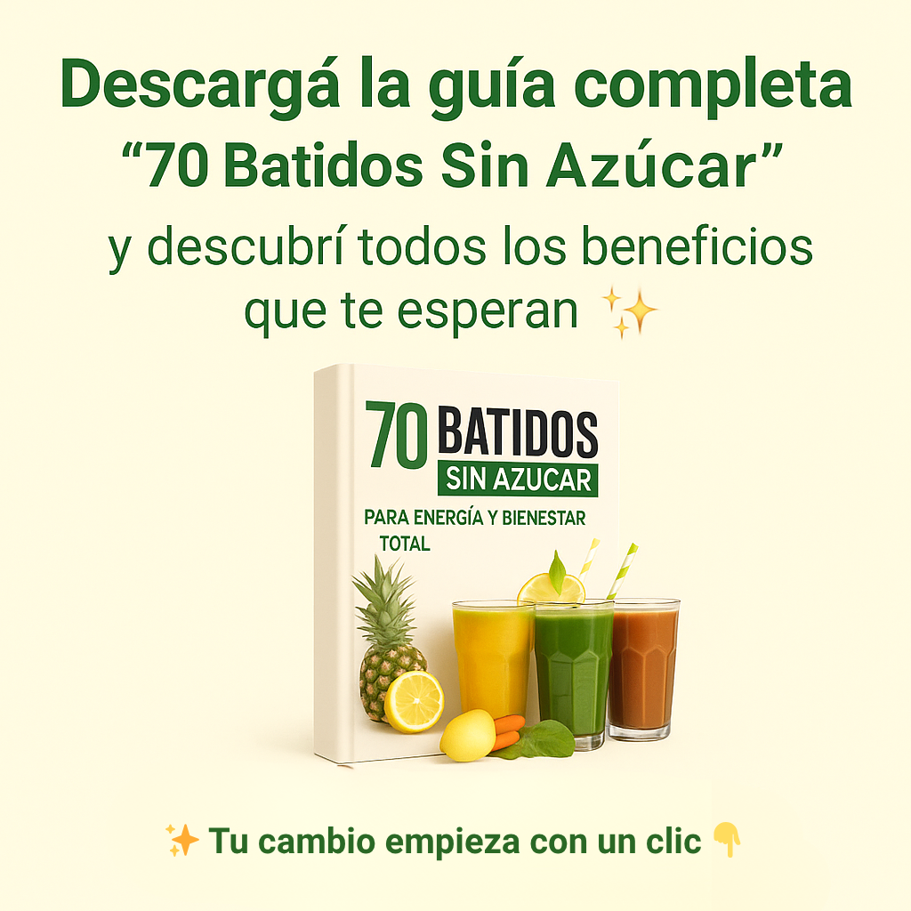 Guia batidos sin azucar